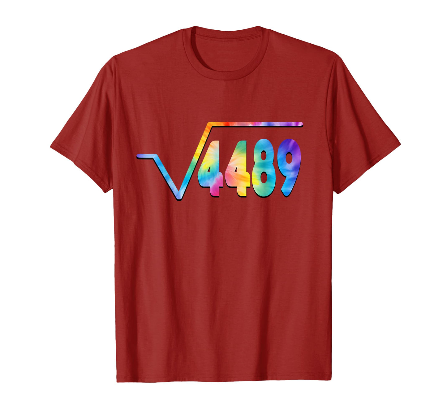 Funny 67 Meme Square Root 4489 Slang Math Teacher Tie Dye T-Shirt