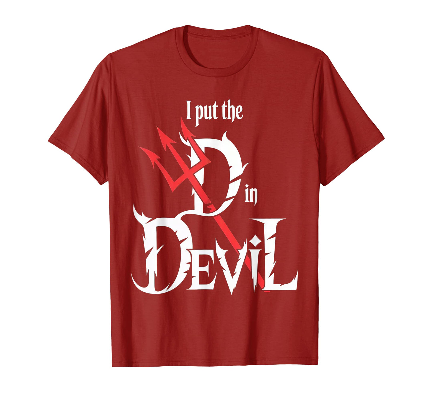 I Put D in Devil Halloween Funny Couple Halloween Costumes T-Shirt