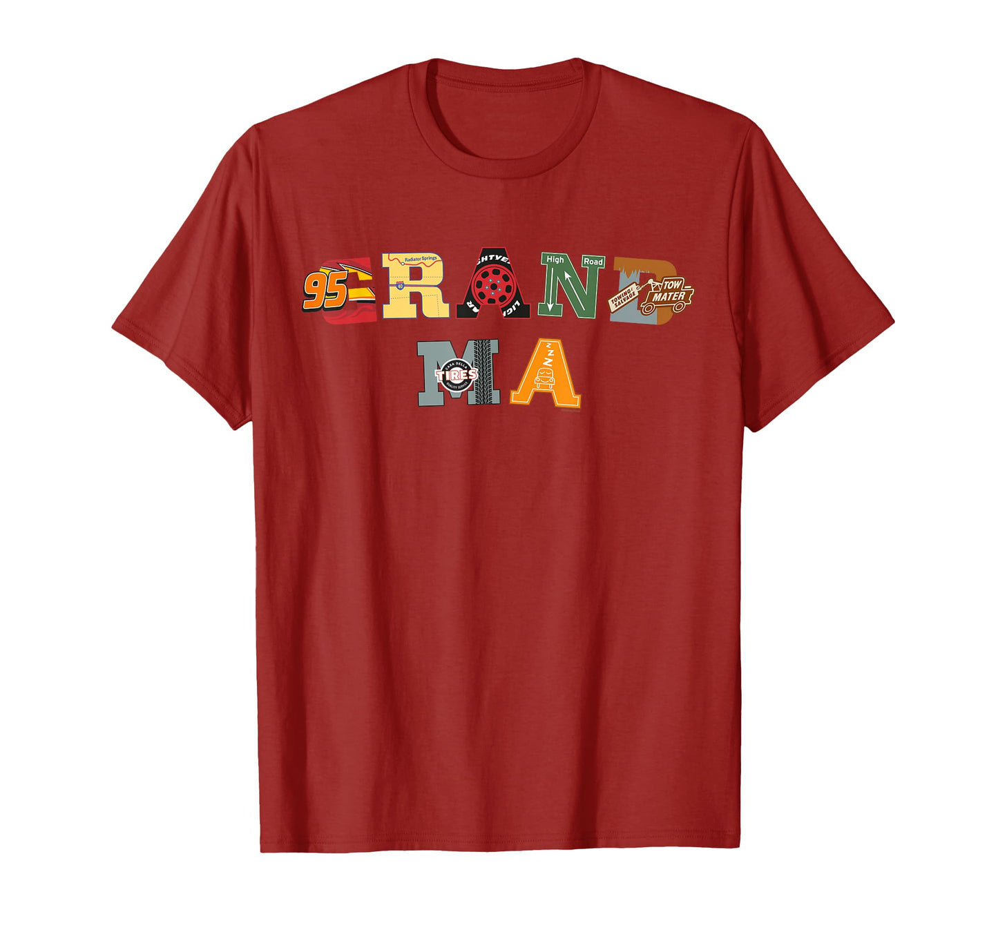 Disney & Pixar's Cars Grandma Family Trip Vacation Matching T-Shirt