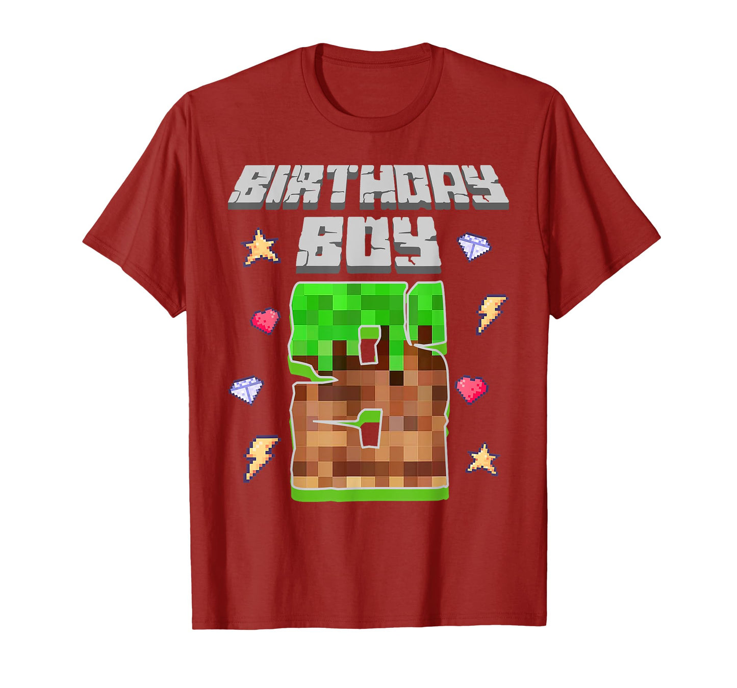 It's My 8th Birthday Boy Gamer 8 Year Old Pixel Gaming Party T-Shirt