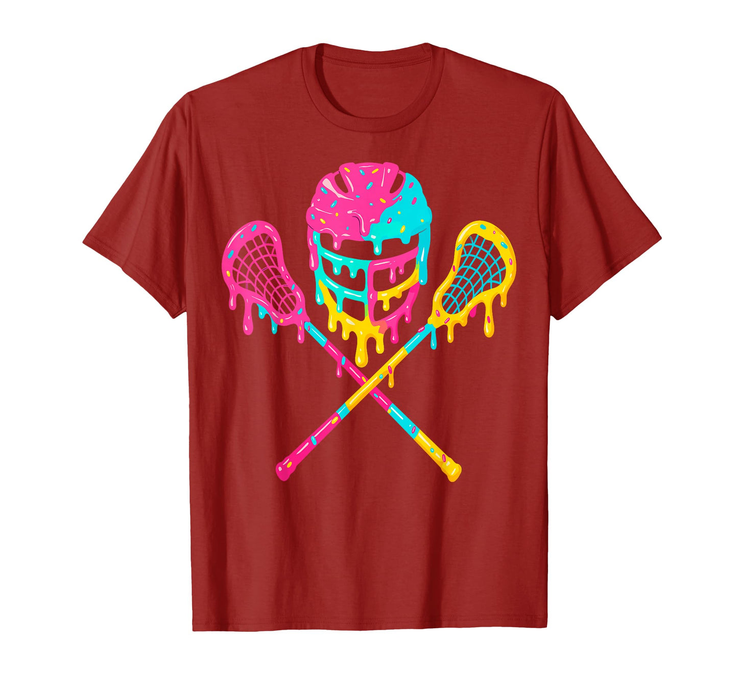 Lacrosse Drip Lax Helmet Ice Cream Sticks T-Shirt