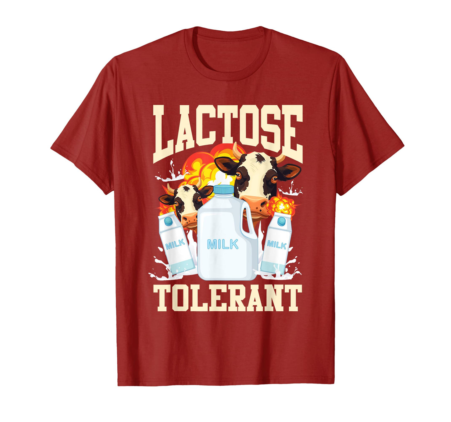 Lactose Tolerant Milk Dairy Food Intolerance T-Shirt