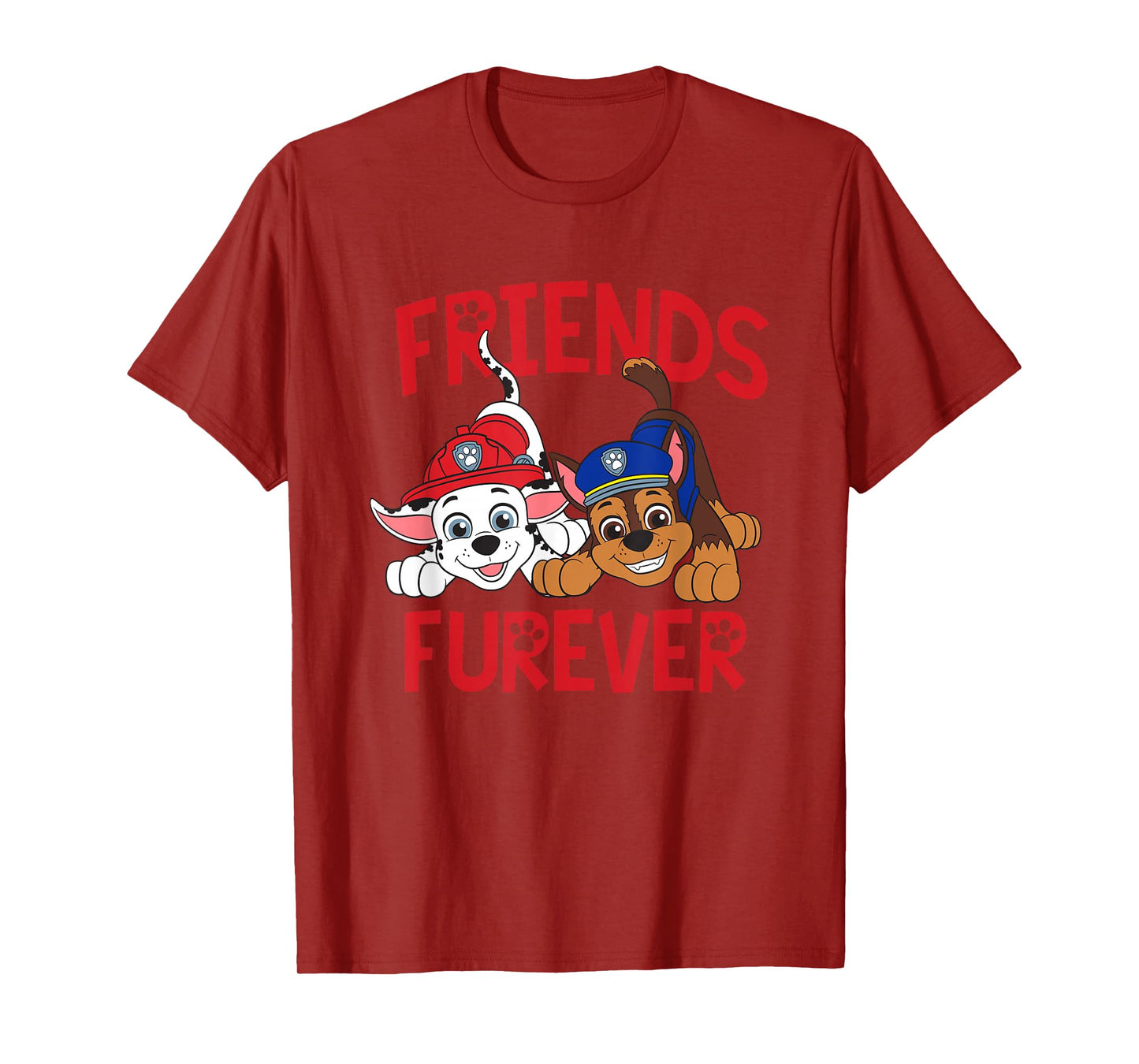 Paw Patrol Marshall and Chase Friends Furever T-Shirt