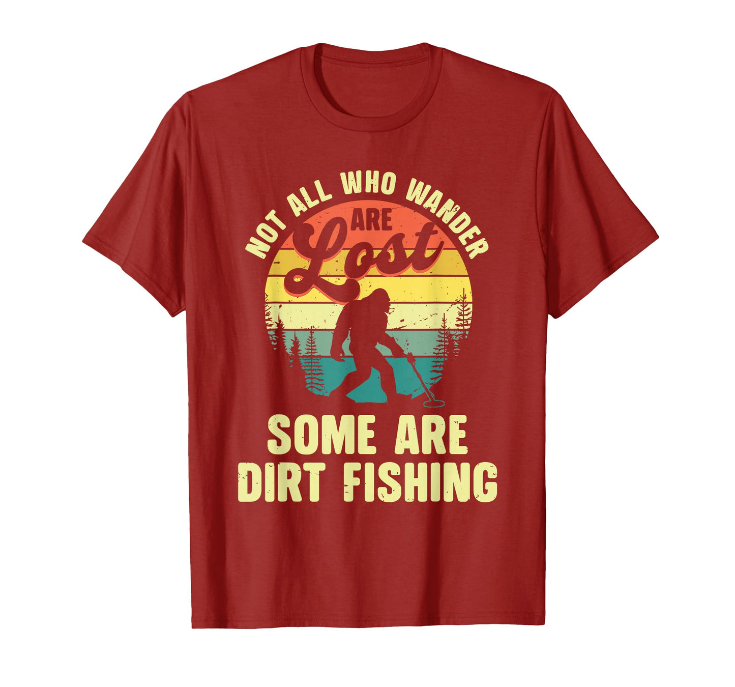 Funny Metal Detector Art for Men Women Adult Metal Detecting T-Shirt