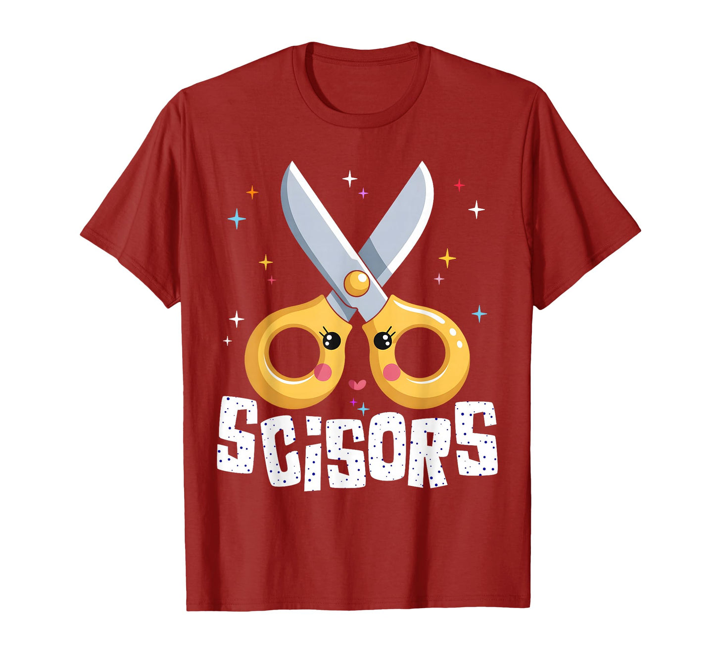 Scissors Paper Rock Halloween Costumes Group Family T-Shirt