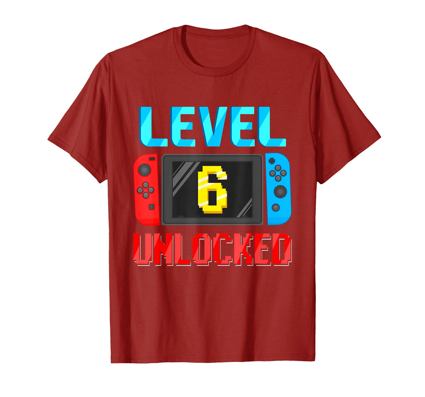 Level 6 Unlocked Birthday Video Gamer 6th Birthday Party T-Shirt