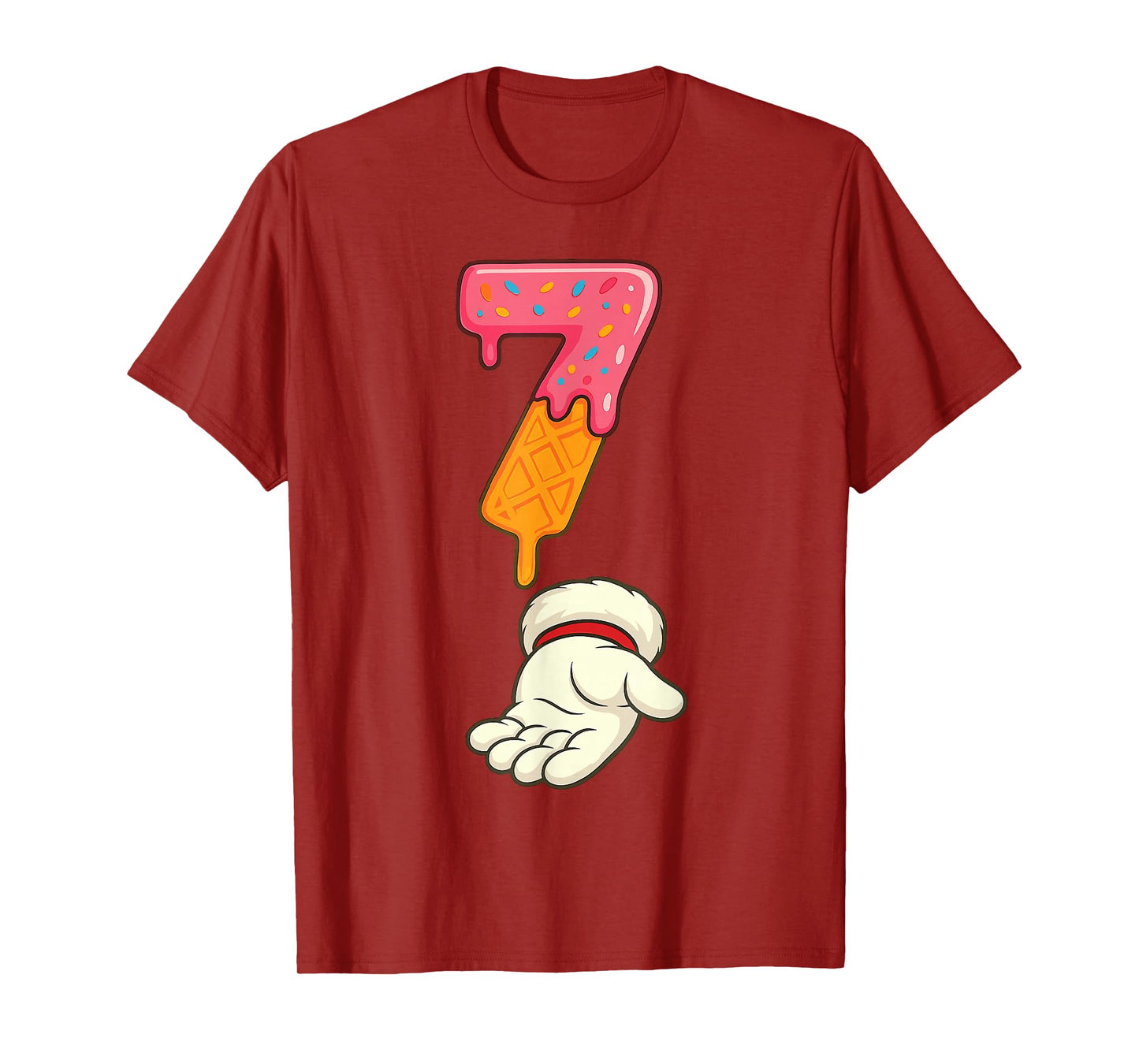 Matching Six Seven 6 7 Christmas Ice Cream Drip Xmas Santa T-Shirt