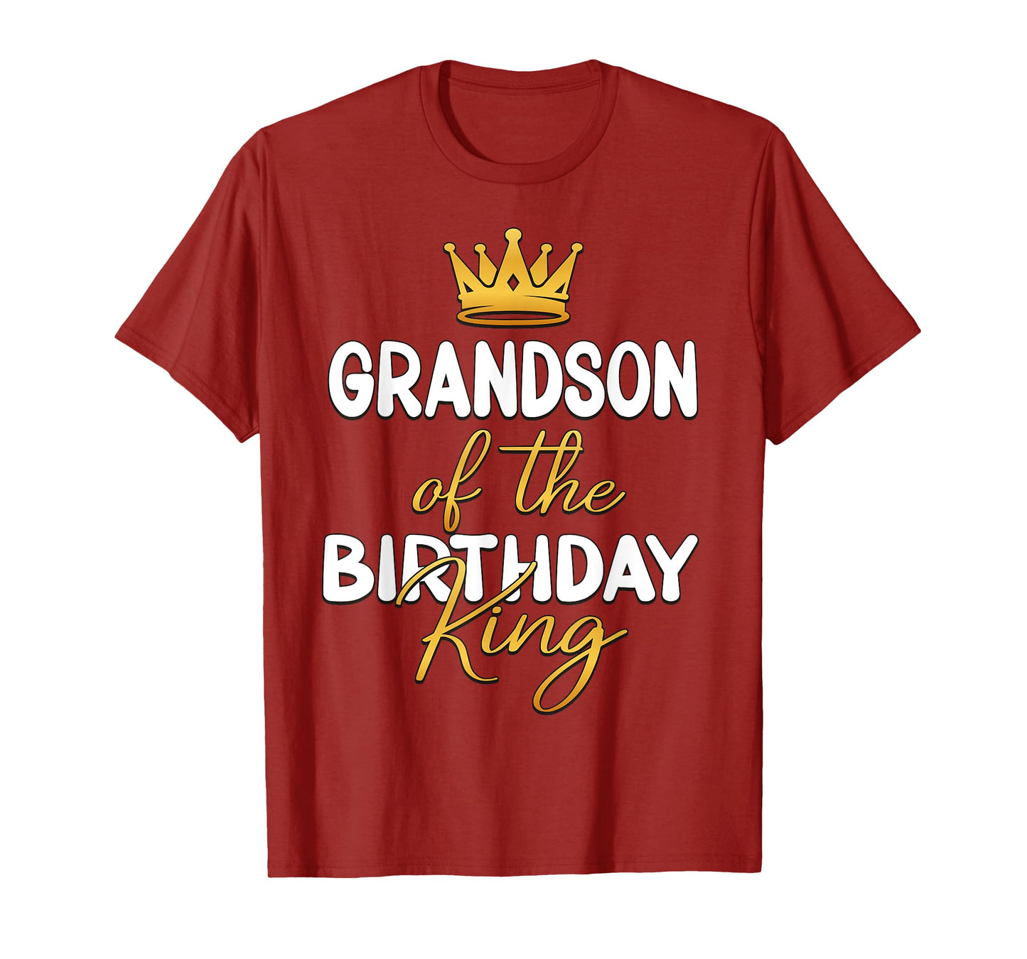 Grandson Of The Birthday King Bday Party Idea For Him T-Shirt