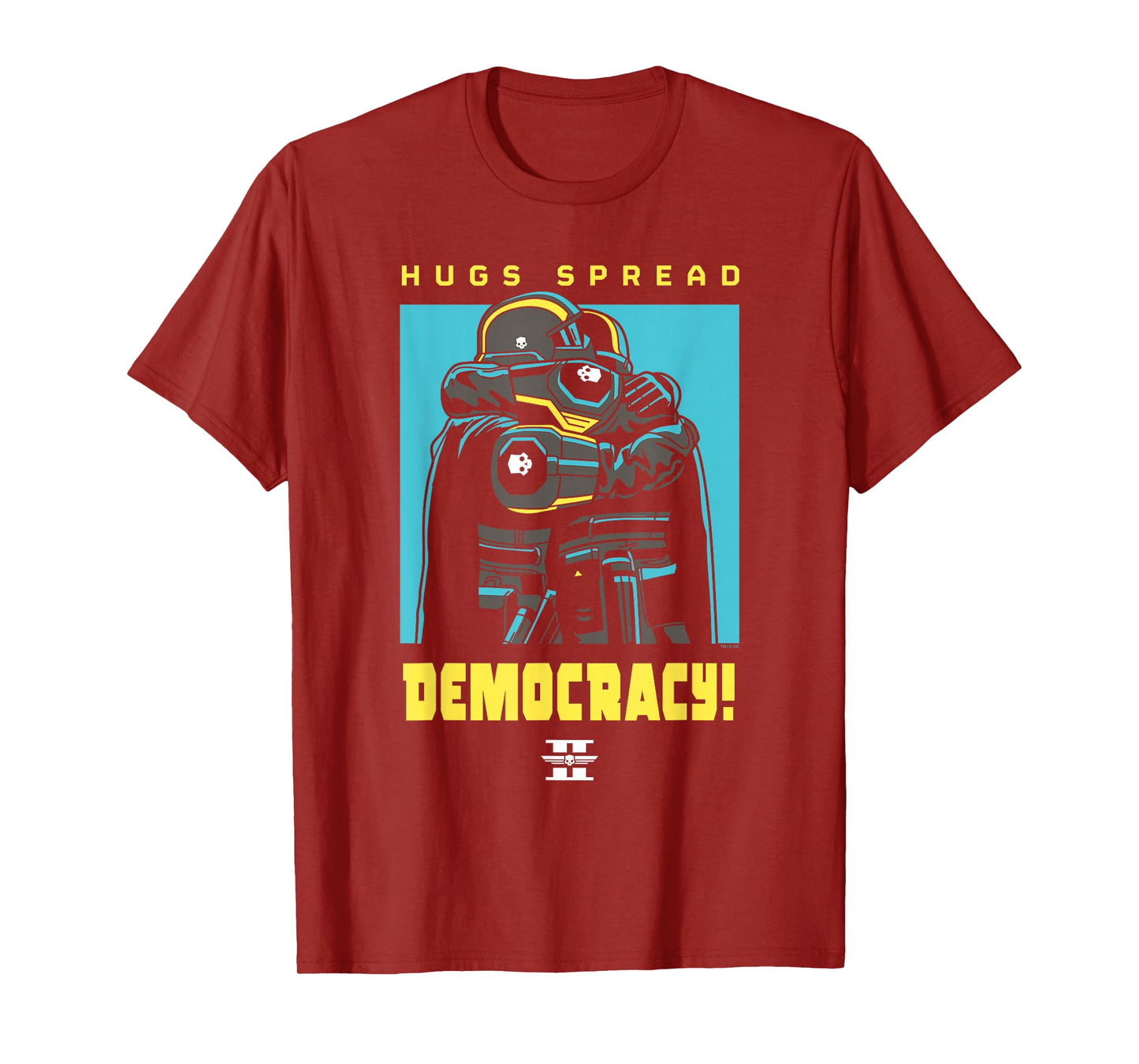 Helldivers 2 PlayStation Video Game Hugs Spread Democracy T-Shirt
