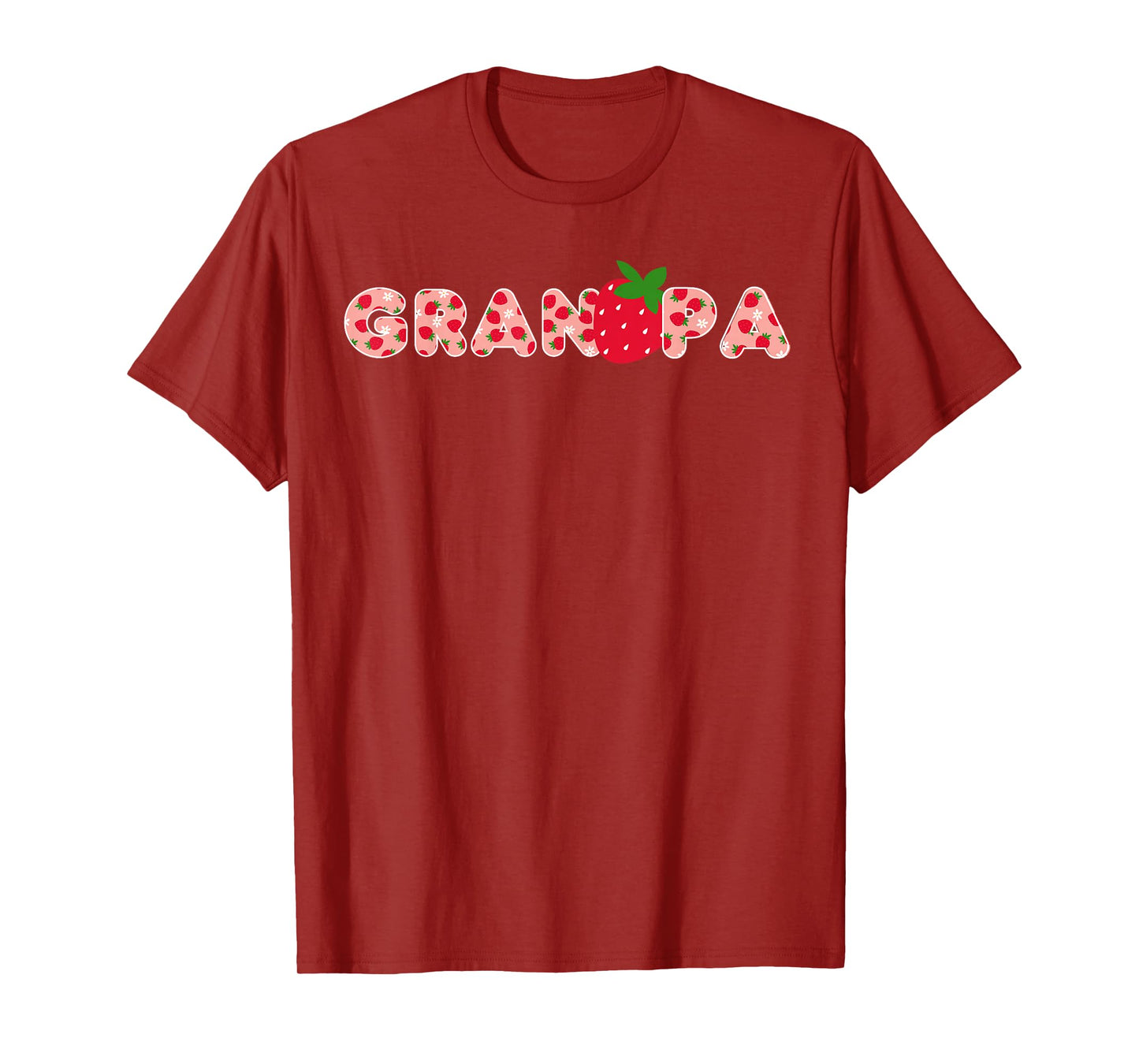 Grandpa Strawberry First Birthday Party Strawberry Birthday T-Shirt