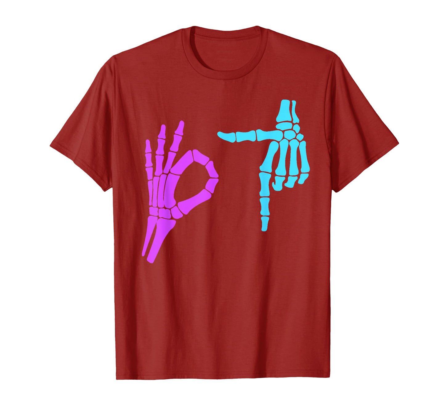 6 7 Meme Skeleton Hands 67 T-Shirt