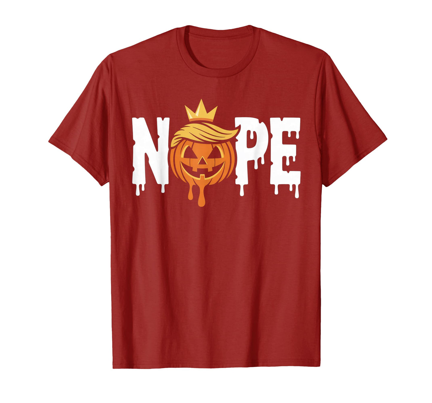 Funny No Kings Halloween 2025 Distressed USA Flag T-Shirt