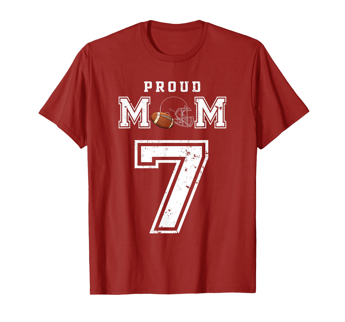 Custom Proud Football Mom Number 7 Personalized For Women T-Shirt