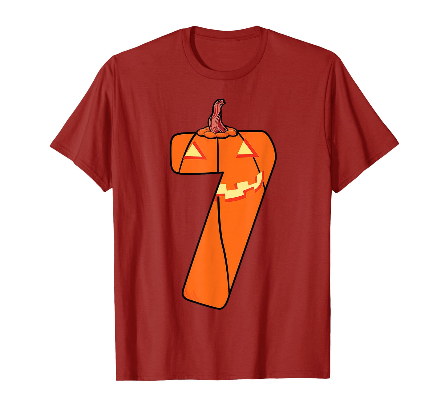 Fun Six Seven 6 7 Meme Design Couples Halloween Pumpkin T-Shirt