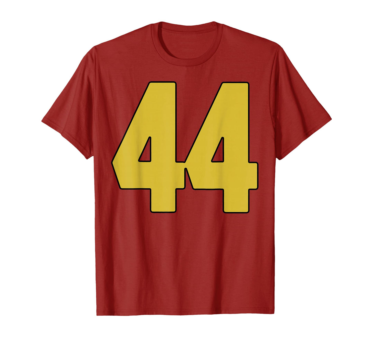 Old Gold Black Number 44 Jersey Player Uniform #44 T-Shirt