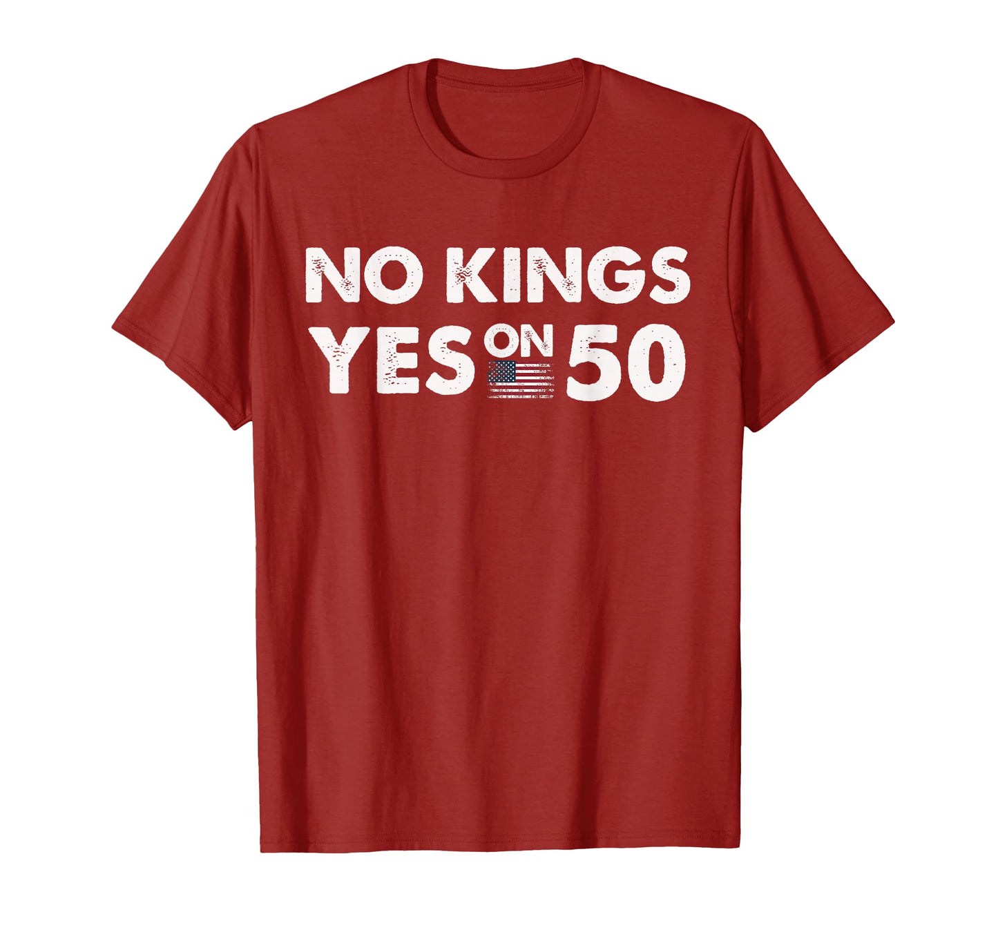 Yes On 50 Fair Elections in All 50 States Flag Funny Style T-Shirt