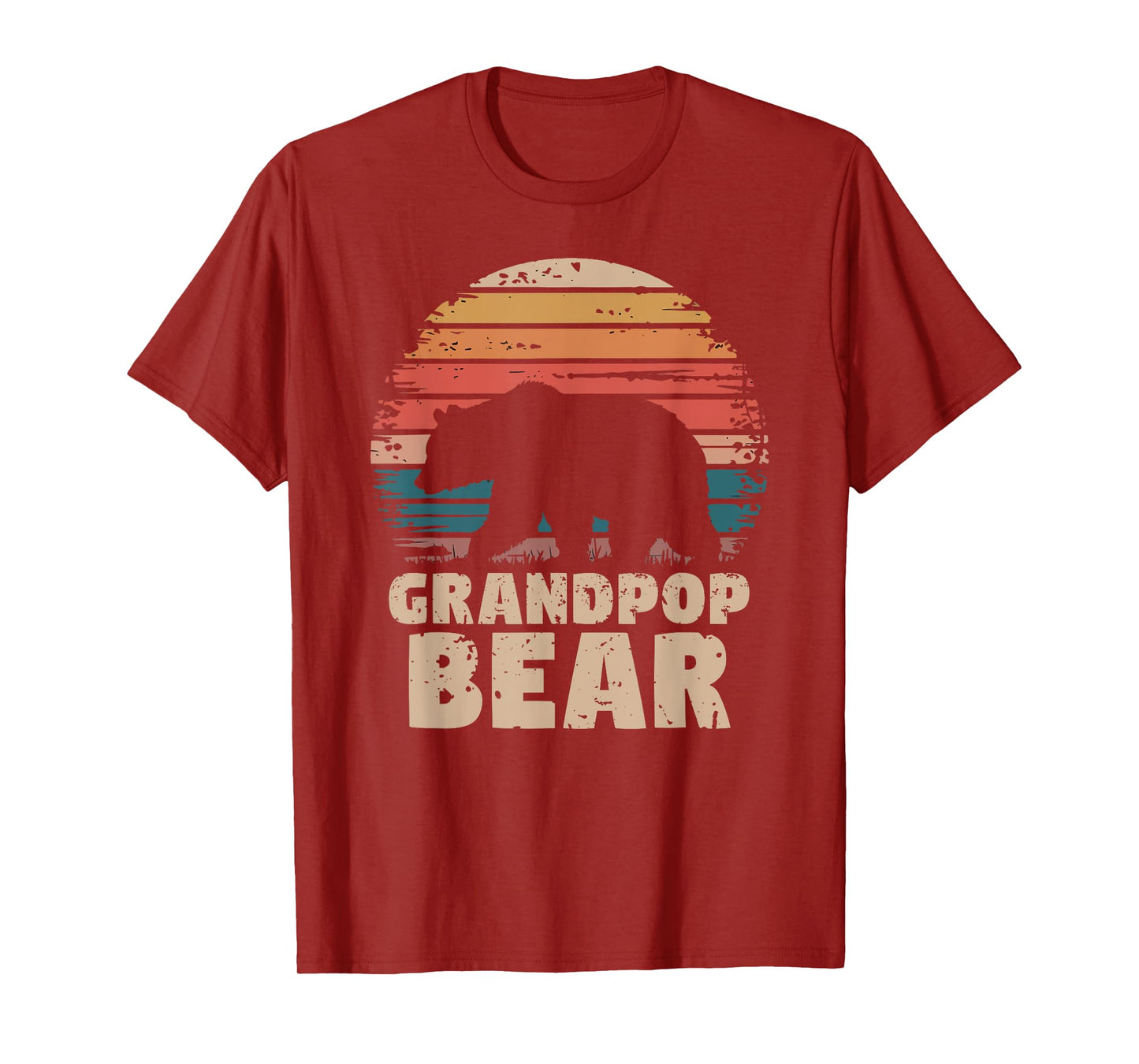 Grandpop Bear Vintage Retro Funny Father's Day T-Shirt