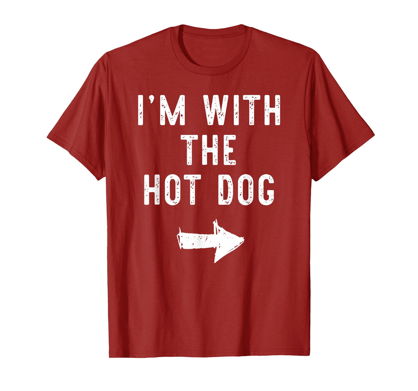 Halloween I'm with The Hot-Dog Funny Matching Costume Men T-Shirt
