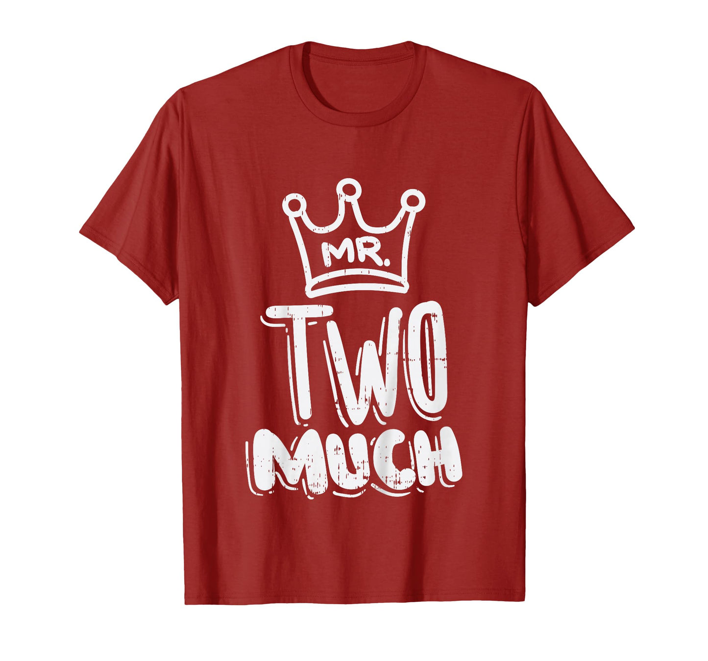 Kids Mr Two Much Fun Second 2nd Birthday Party Toddler Boys Gift T-Shirt