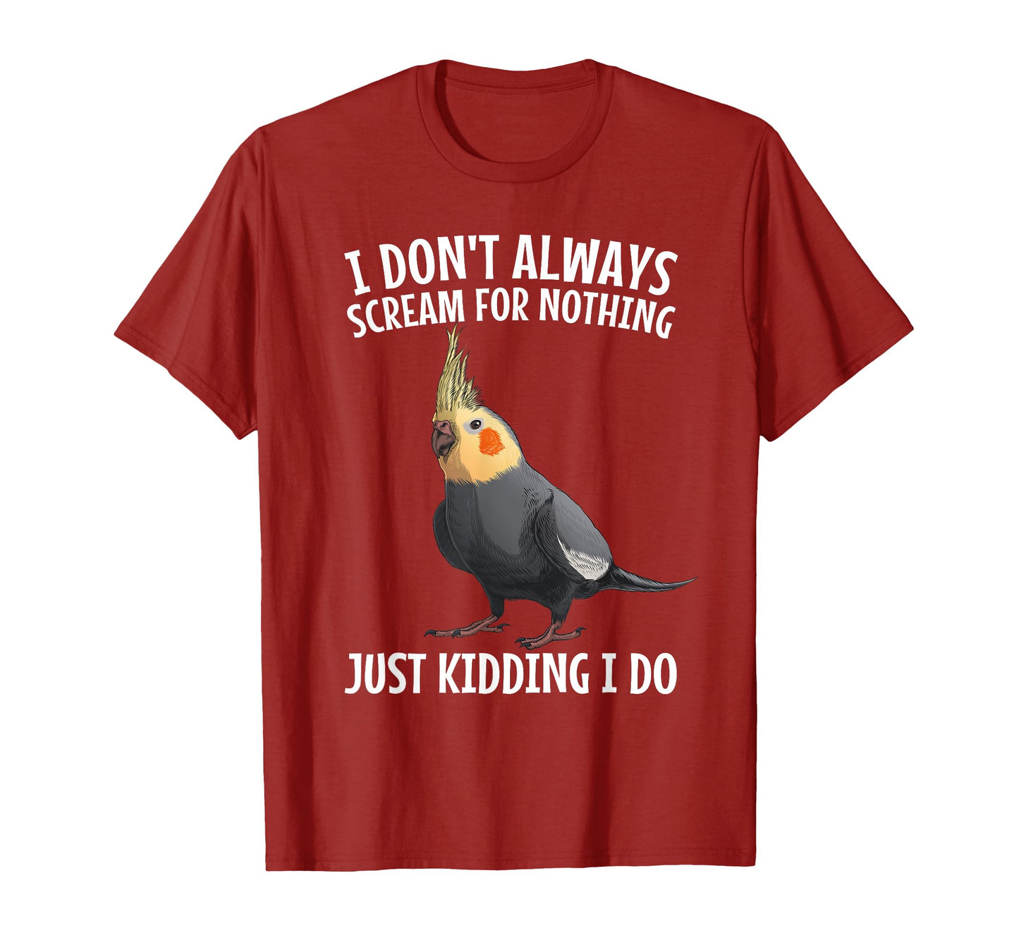 Cockatiel Art for Men Women Cockatoo Bird Cockatiel Lover T-Shirt