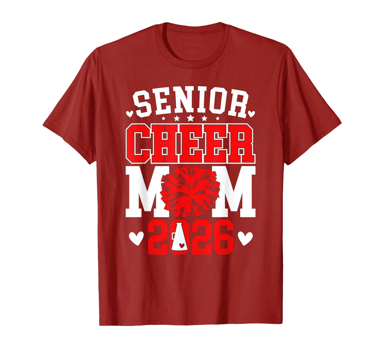 Cheer Senior Mom 2026 Mom Of A Senior Cheerleader Mama 2026 T-Shirt