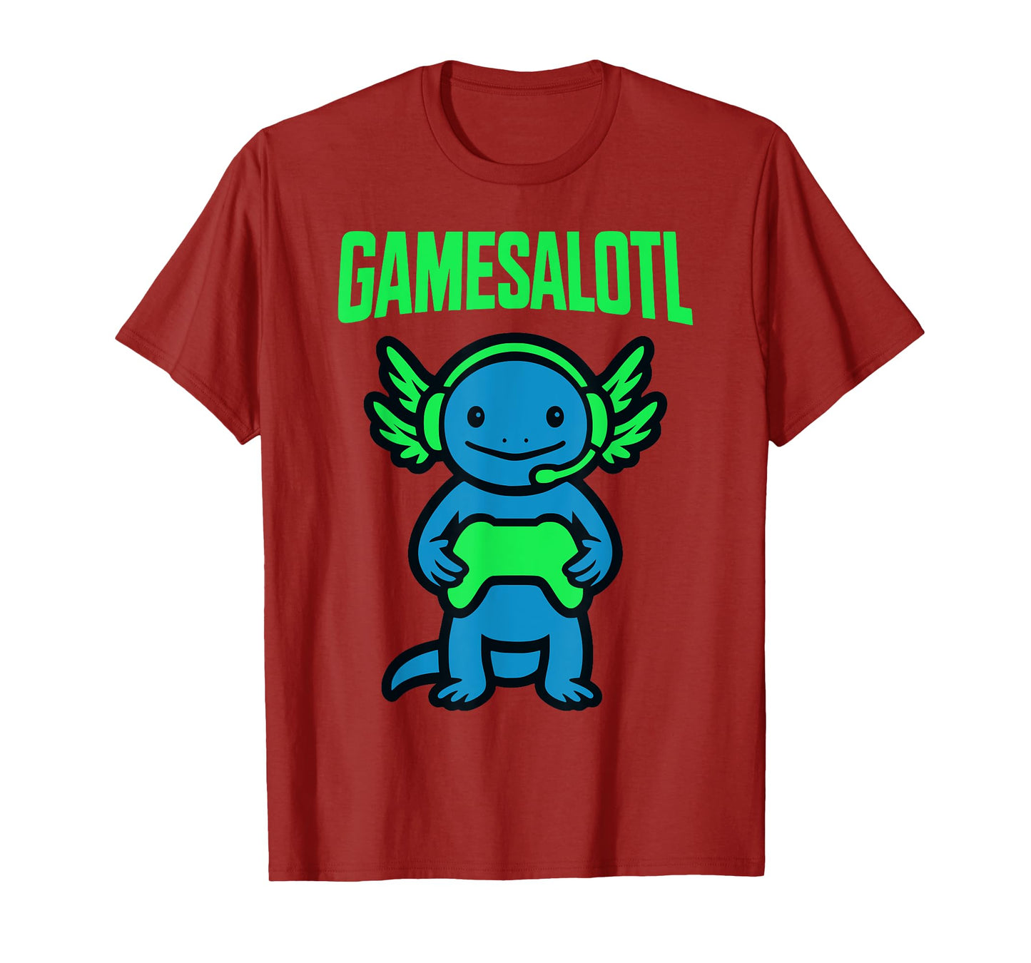 GAMESALOTL Funny Axolotl Gamer Gaming Video Games Game Tee T-Shirt