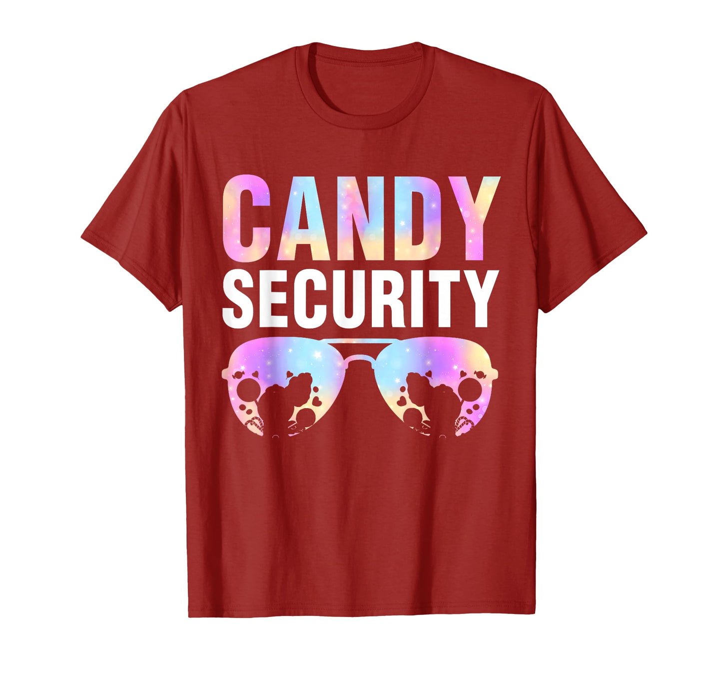 Candy Land Costume Men Candy Crew Funny Candy Security T-Shirt