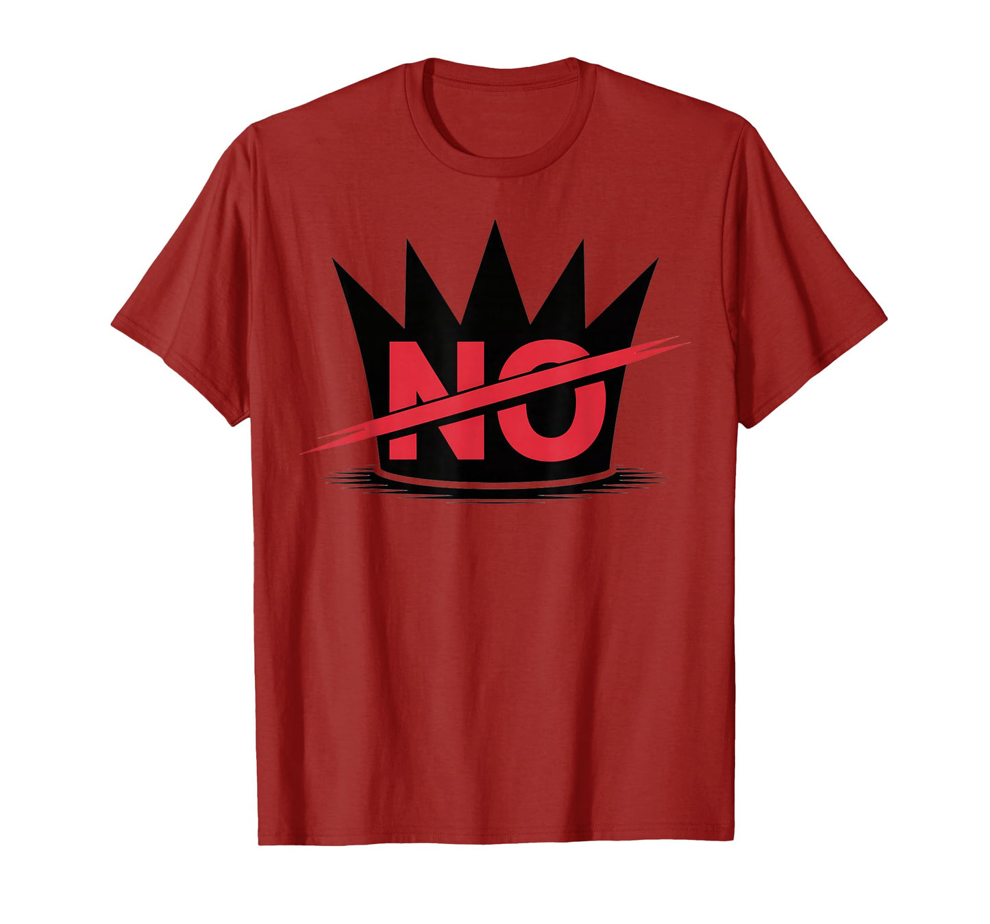 No Kings Protest Sign Patriotic Liberty Art Design T-Shirt