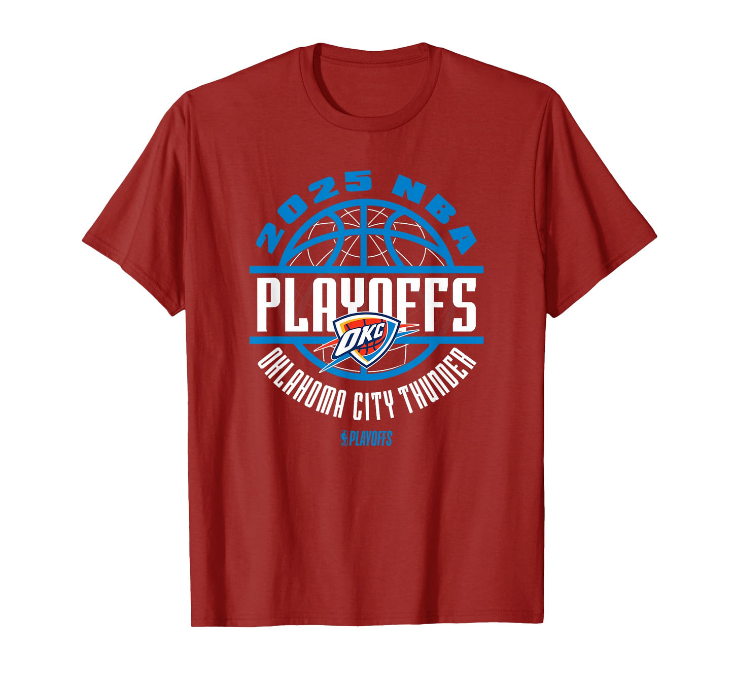 NBA Official Oklahoma City Thunder 2025 Playoffs Game Time T-Shirt