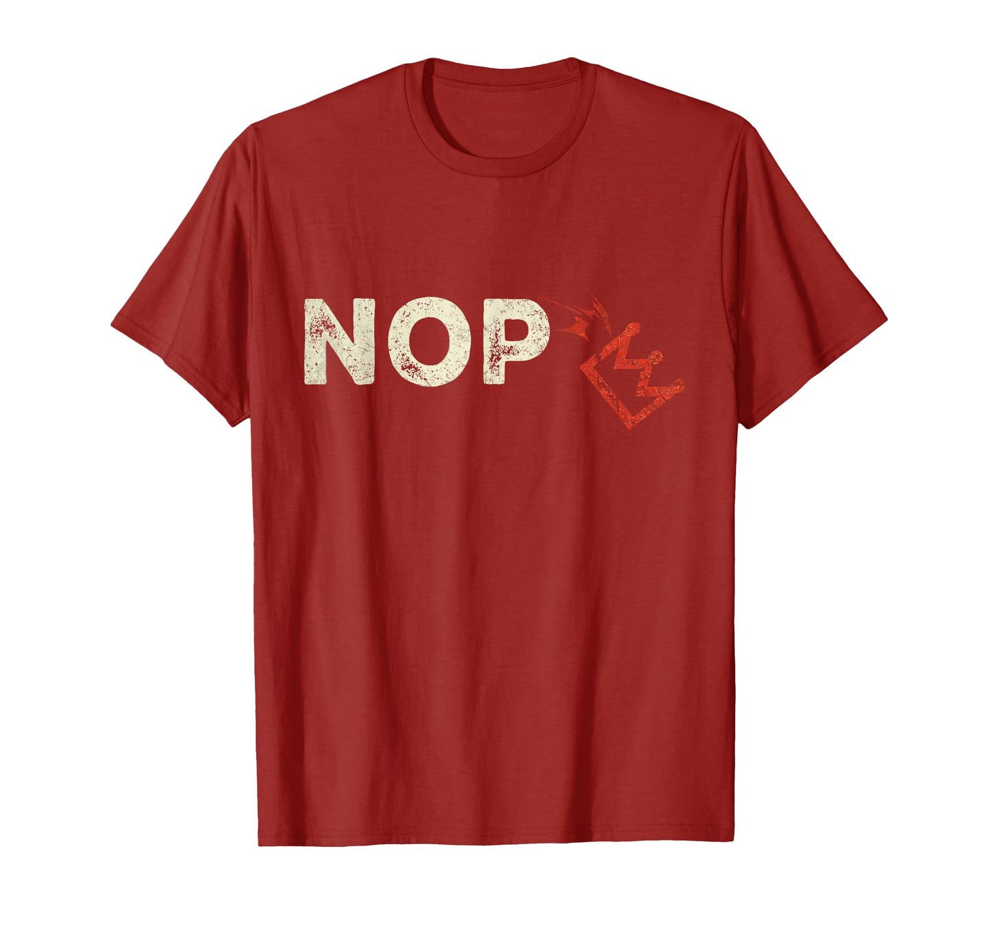 Retro No Kings Nope Protest Sign 4th Of July Shirt Men Women T-Shirt