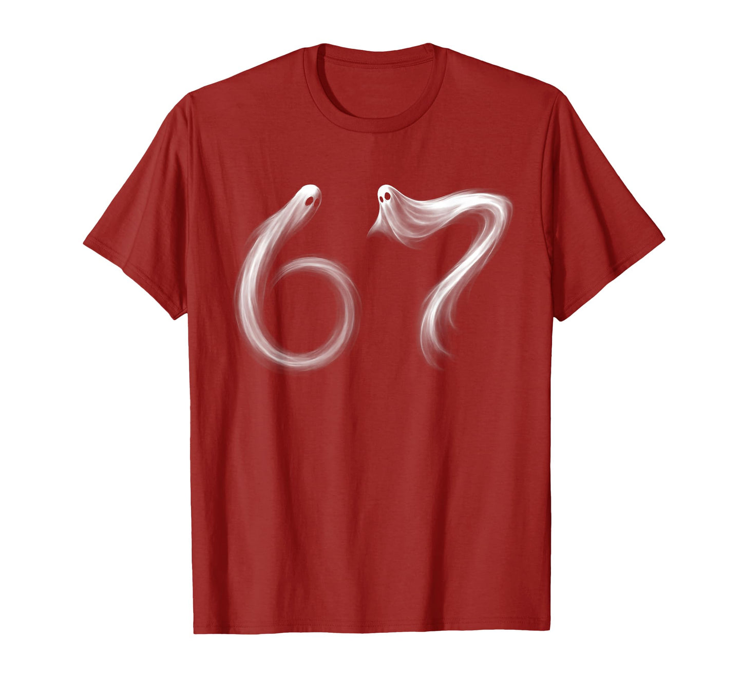 Funny Six Seven 6 7 Meme 67 Design Ghost Halloween Costume T-Shirt