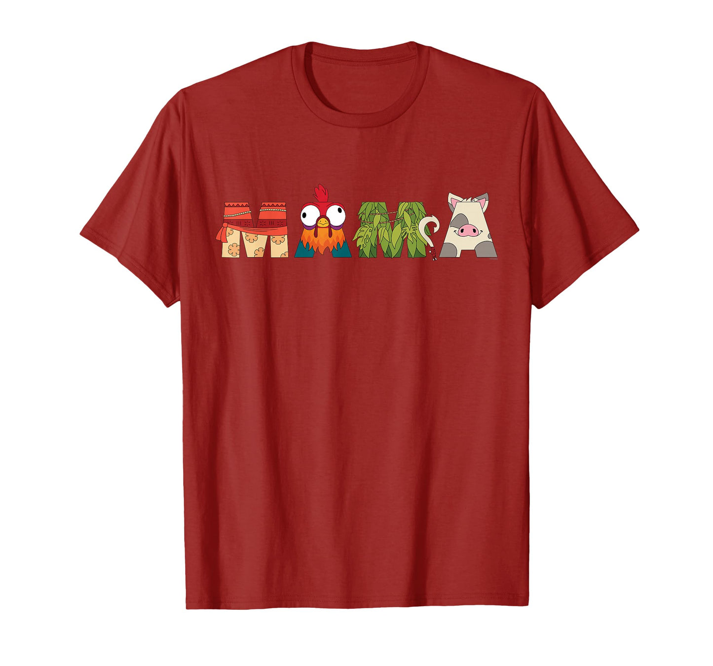 Disney Moana Letters "Mama" Mother's Day Birthday Gift T-Shirt