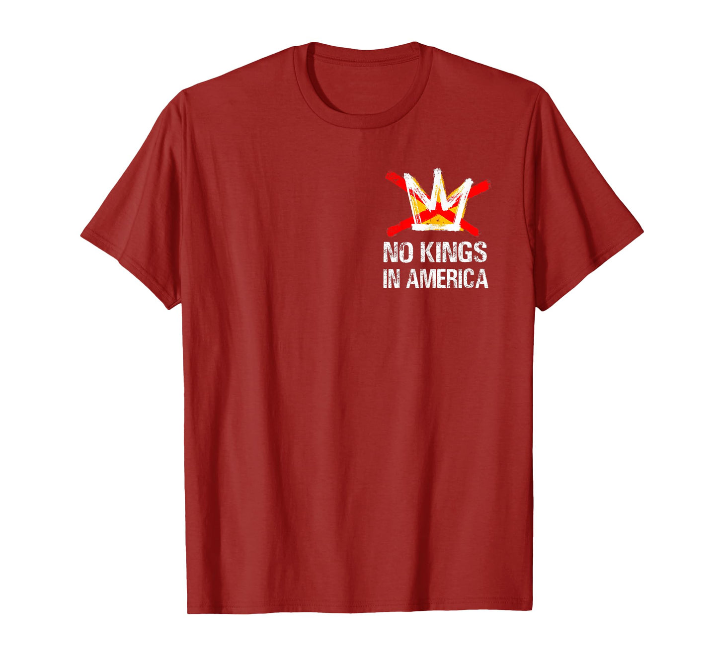 No Kings in America Vintage Patriotic No Kings T-Shirt