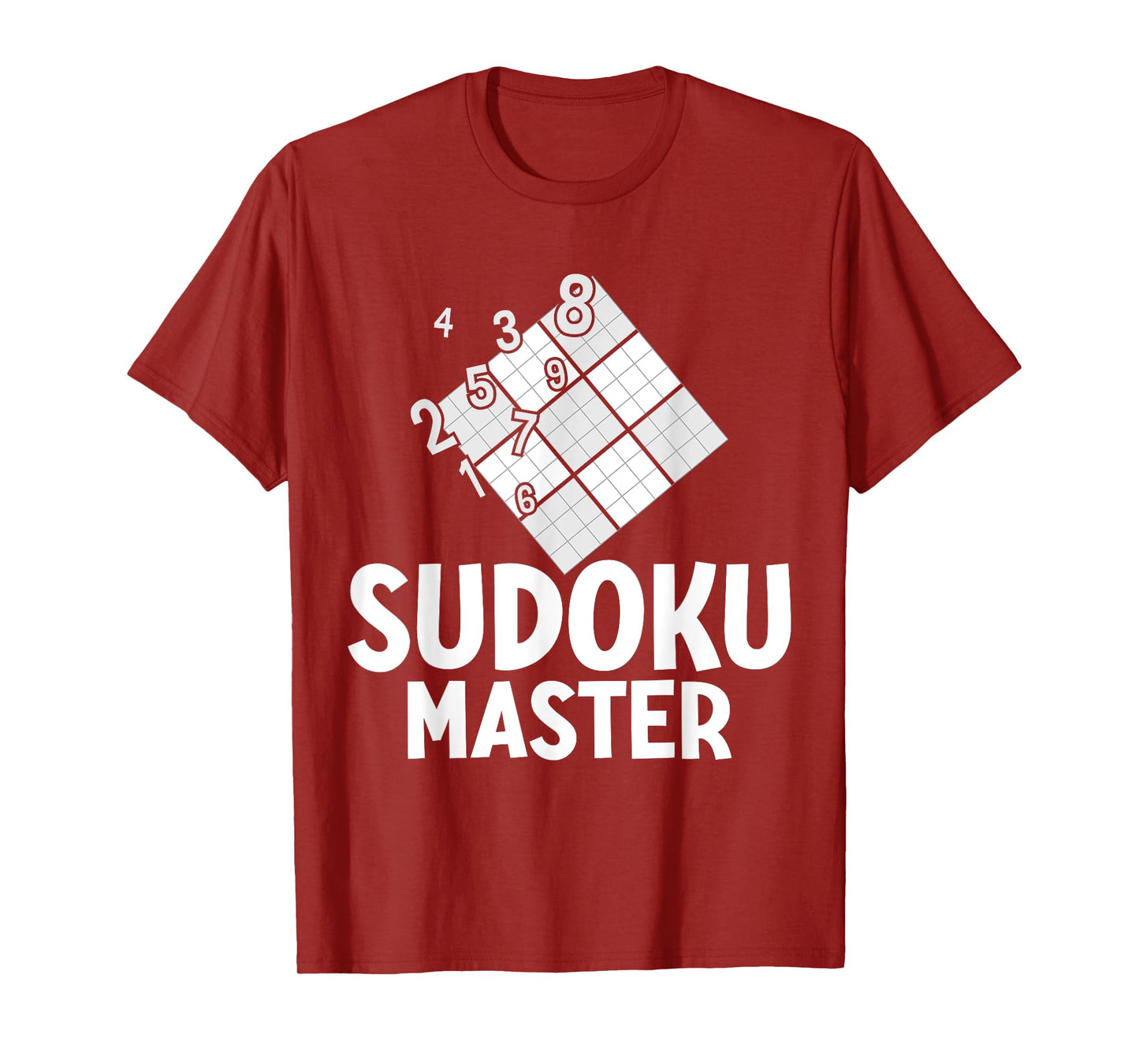 Sudoku Master Funny Tabletop Number Games Quiz Sudoku Lovers T-Shirt