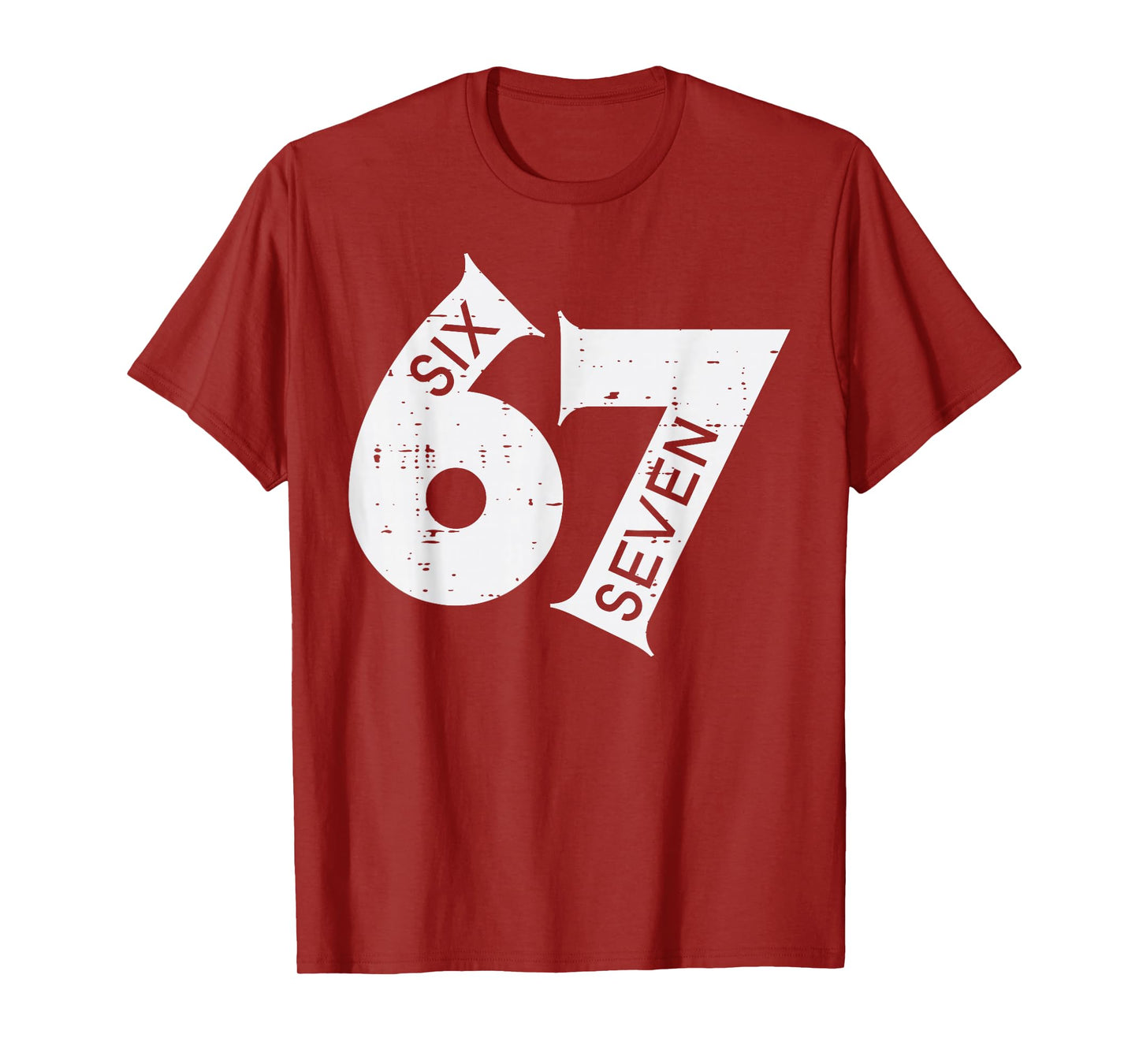 67 Meme Six Seven Number 6 7 On It Costume Boys Youth Kids T-Shirt