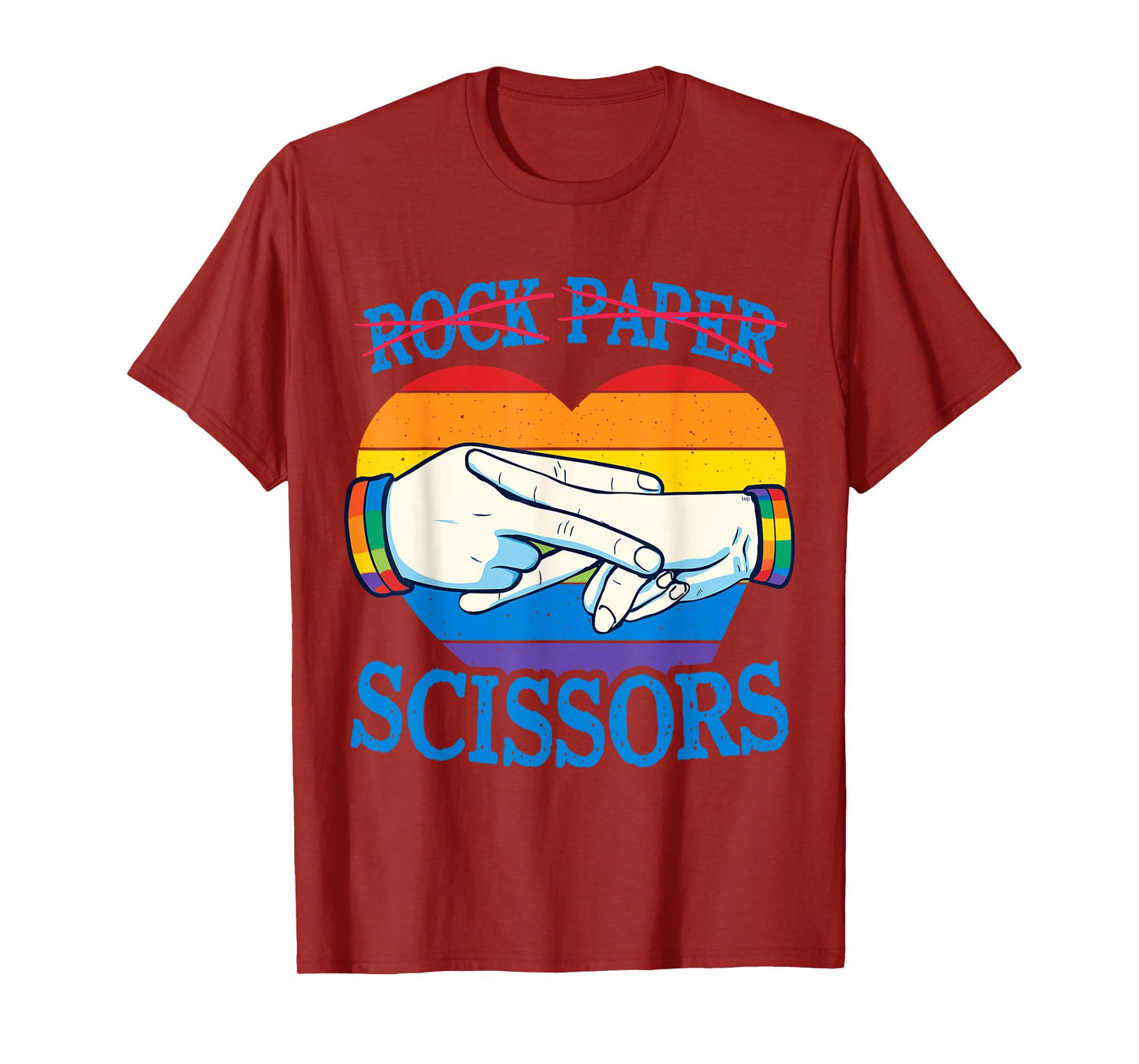 Rock Paper Scissors LGBT Pride Month Lesbian Bisexual Women T-Shirt