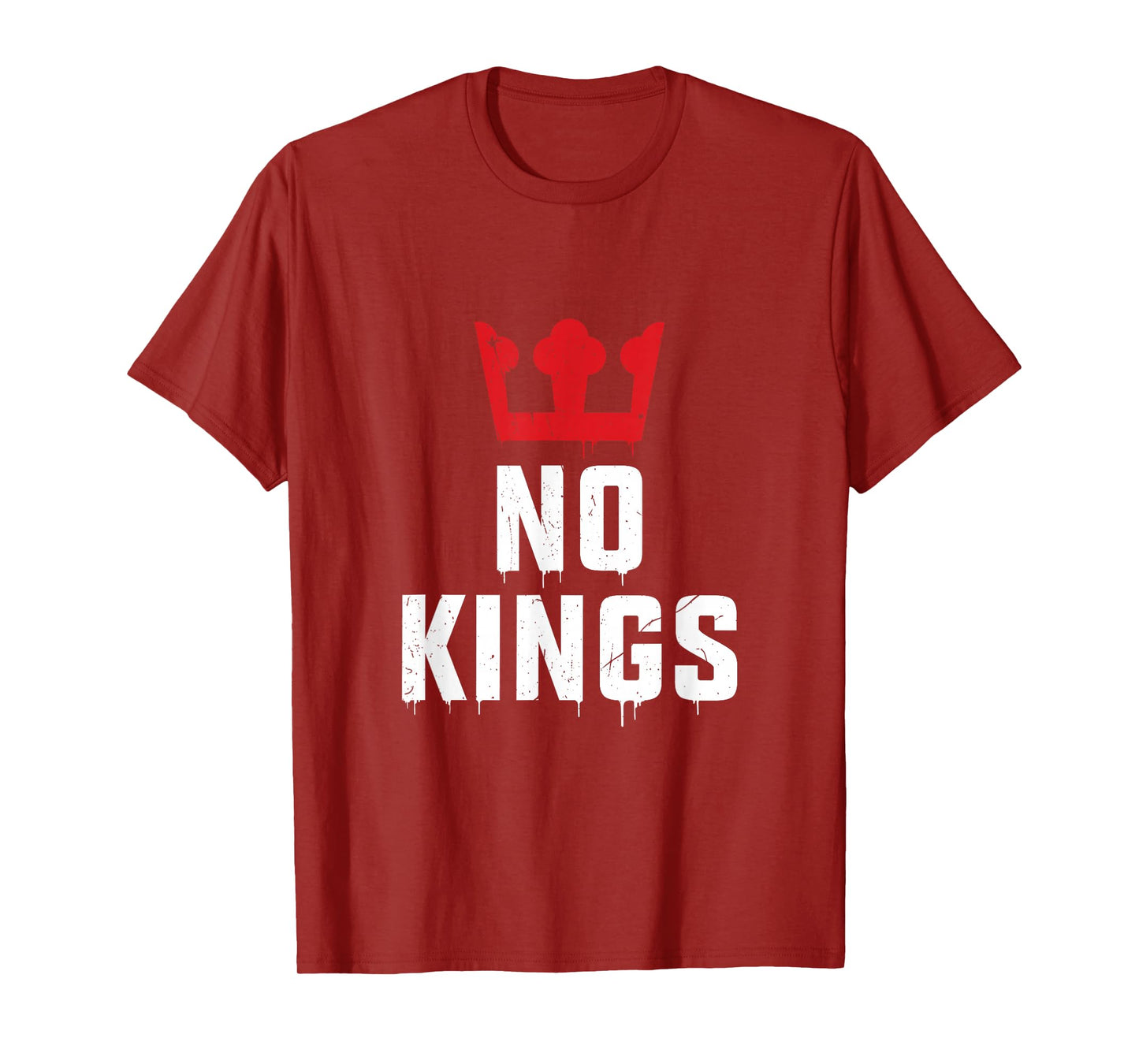 No Kings Retro Protest Sign Freedom T-Shirt