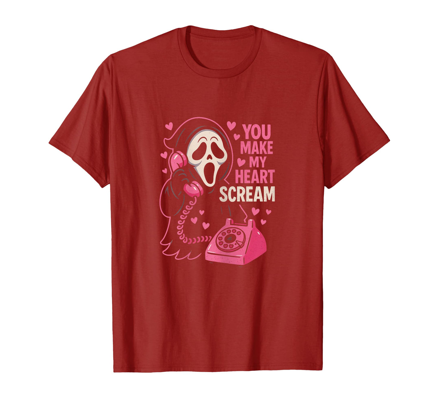 Cute Creepy Horror Make My Heart Scream Valentine’s Day T-Shirt
