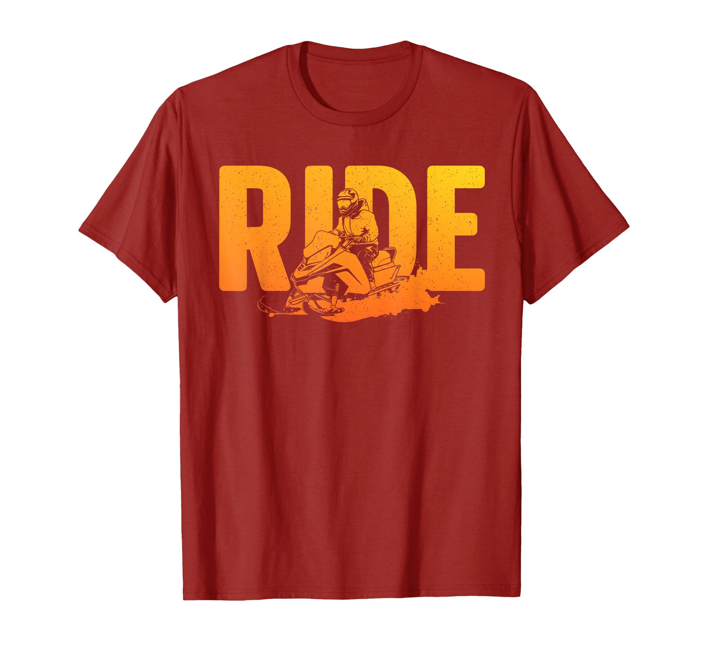 Funny Snowmobile Design For Men Women Snowmobile Lovers T-Shirt