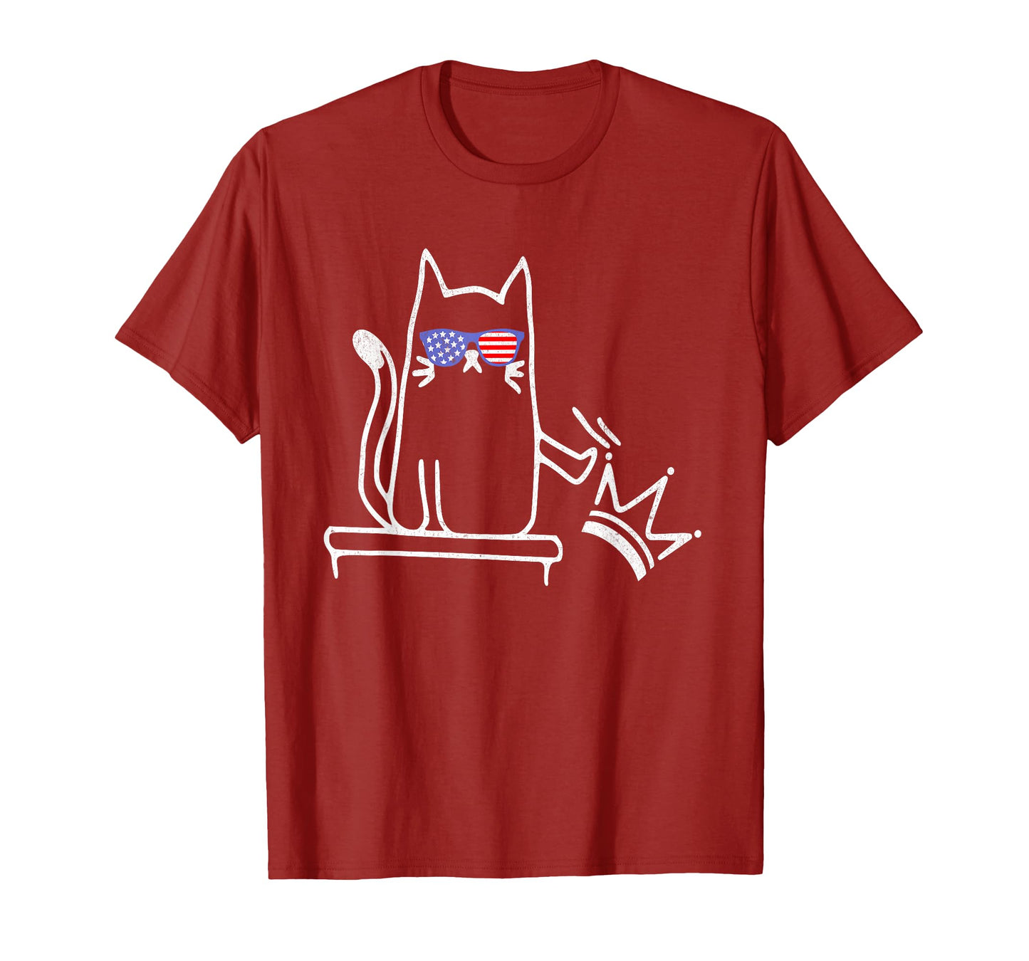 Cat No Kings in America Funny Political Cat Lady T-Shirt