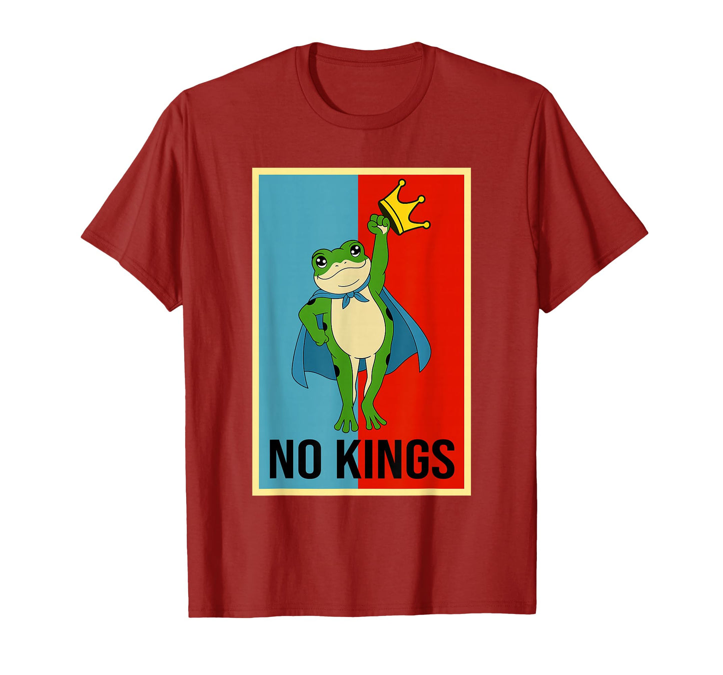 Frog No Kings Shirt Men Women No Kings in America T-Shirt