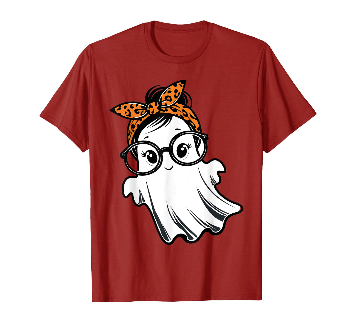 Halloween Ghost Glasses Girl Ghost Costume Eyeglass Women T-Shirt