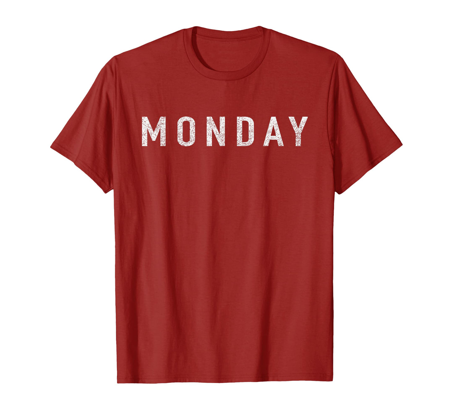 Days of the WEEK tshirt series 'MONDAY' distressed T-Shirt