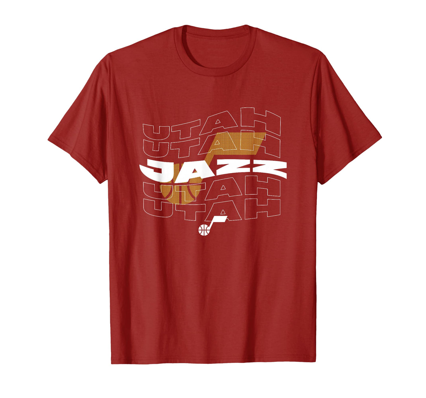 NBA Utah Jazz Wave Outline Team Logo T-Shirt