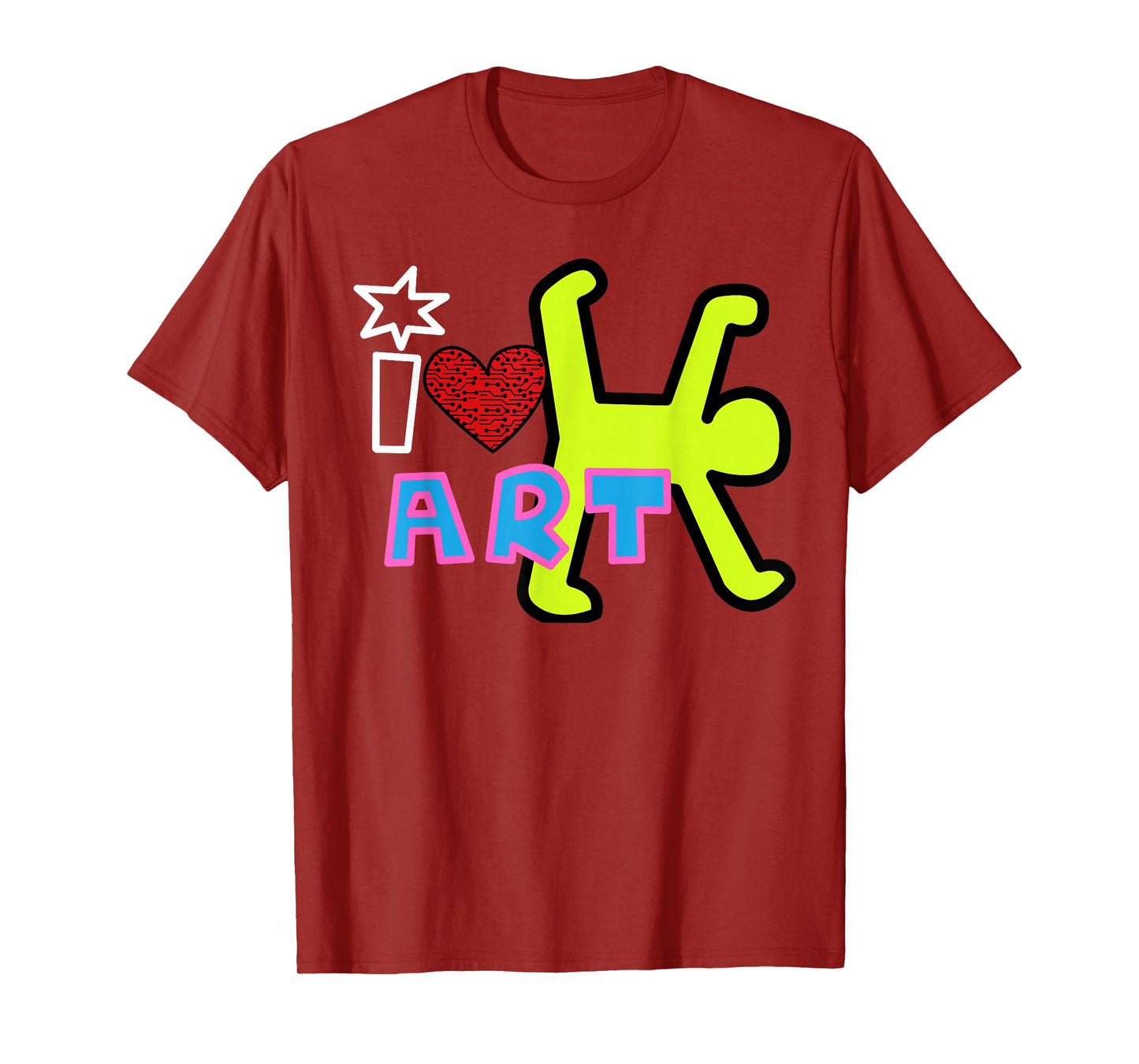 Keith Whimsy Graffiti Art, Cartoon Bright, Bold Artistic T-Shirt
