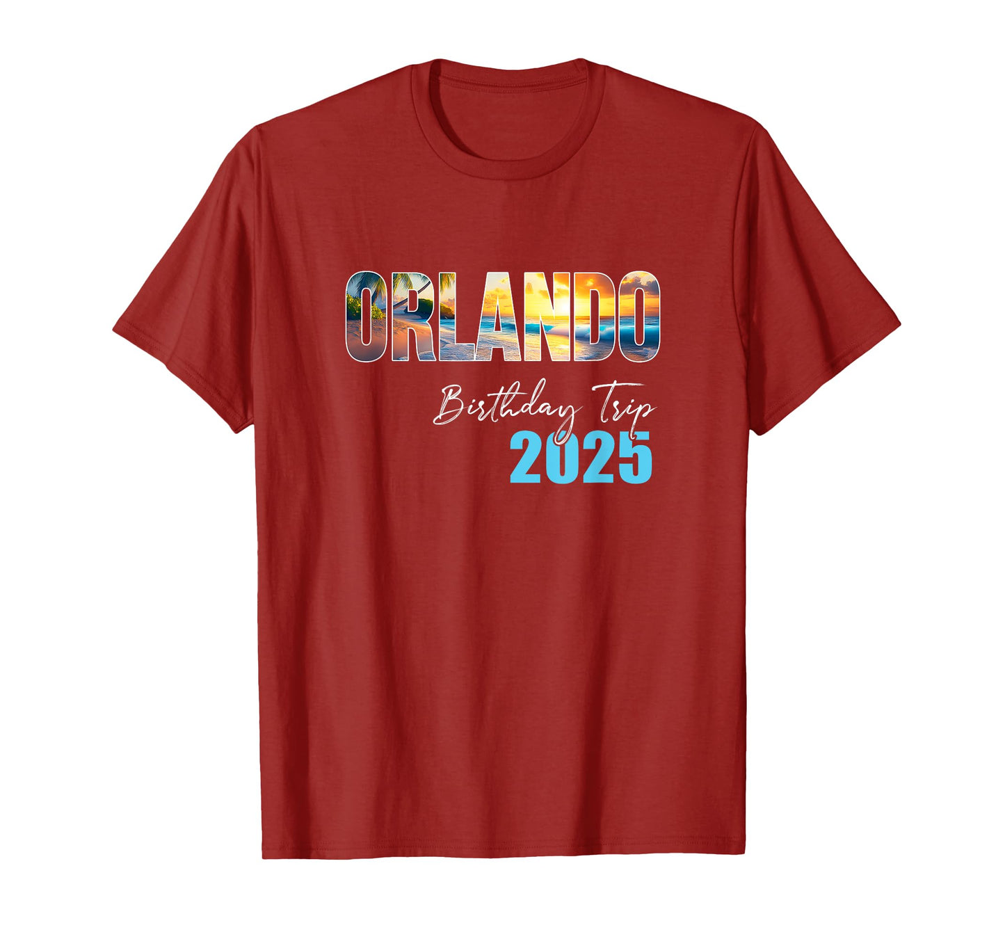 Orlando Birthday Trip 2025 Vacation Party Crew Cruise T-Shirt