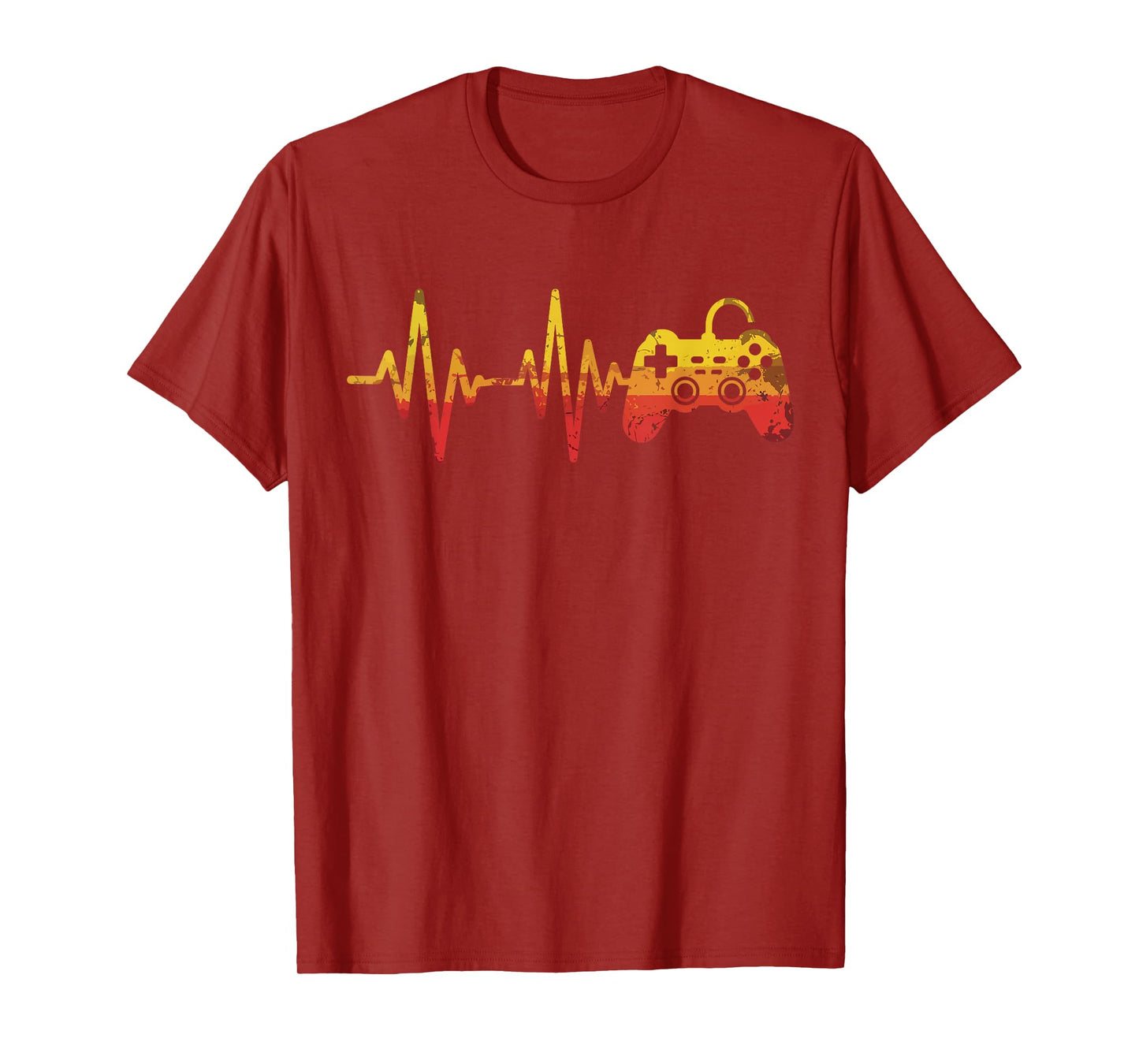 Gamer Heartbeat Video Game Controller Gifts Men Women Kids T-Shirt
