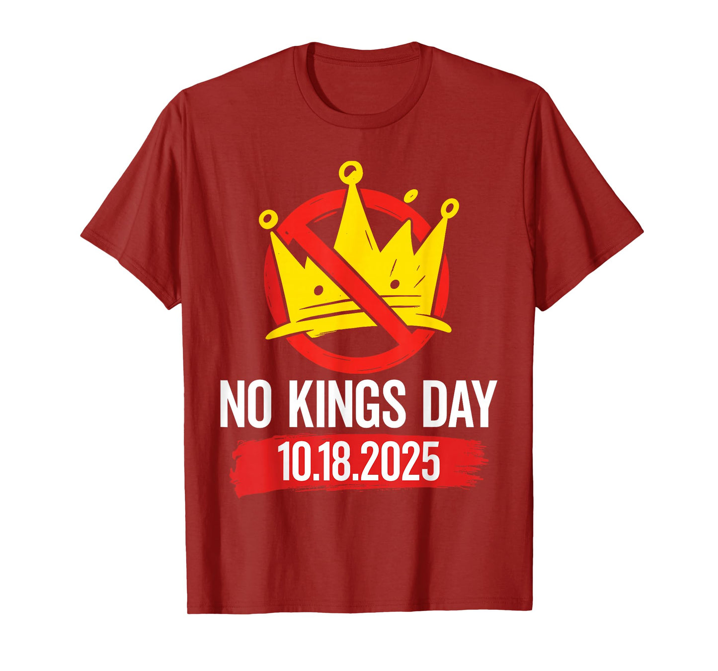 Vintage No Kings Day October 18 for Men Women T-Shirt