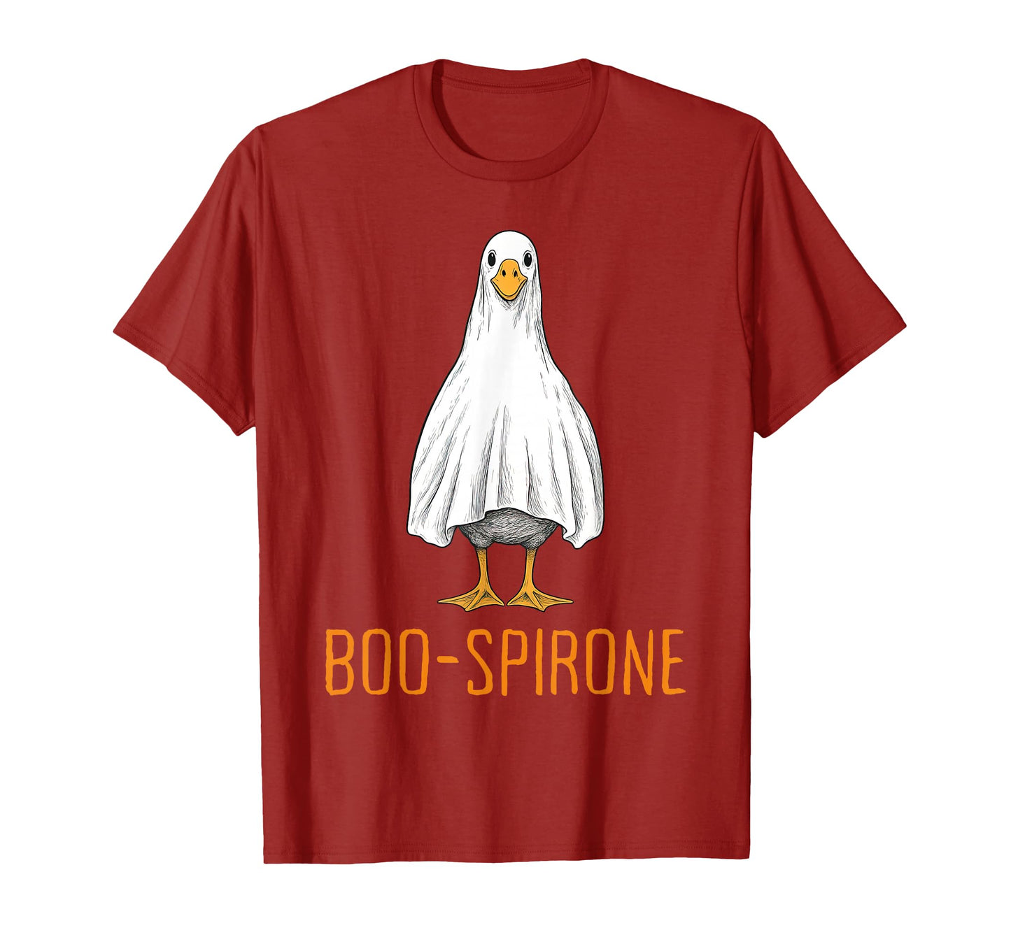 Boo-spirone Duck Ghost Pharmacy Halloween Pharmacist Tech T-Shirt