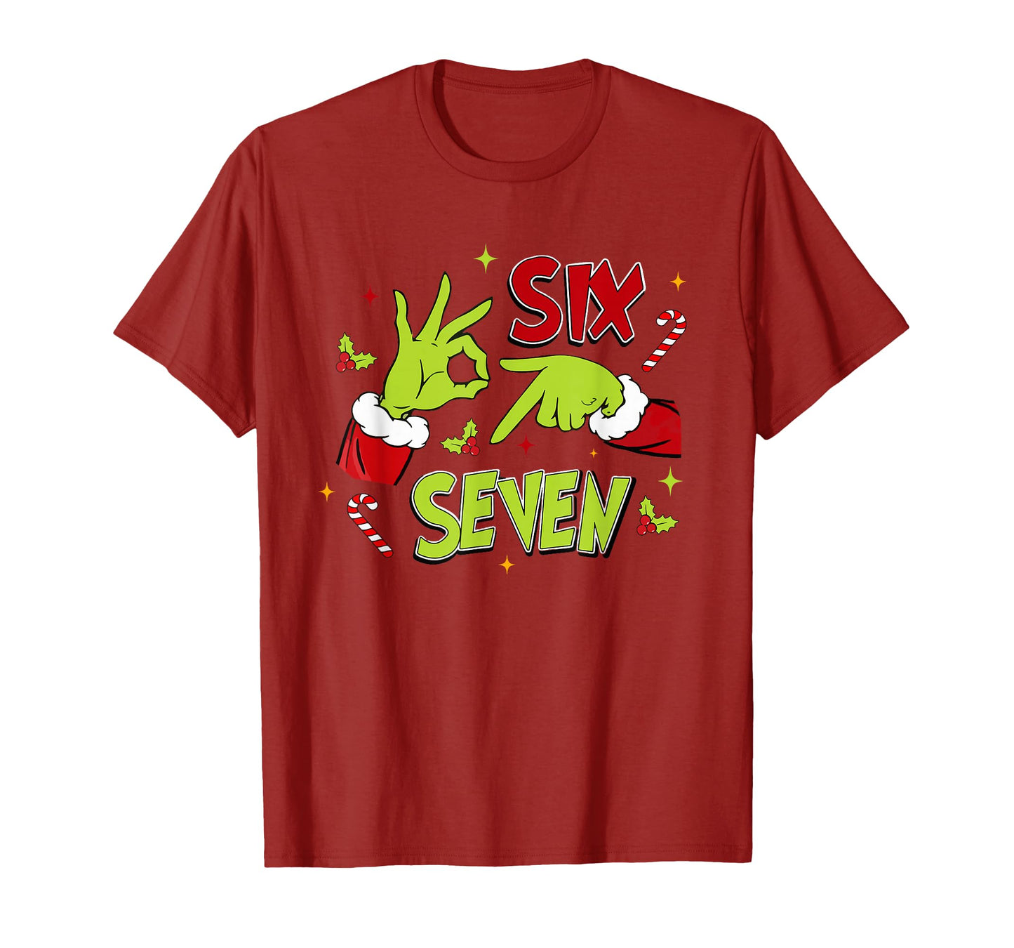 67 Meme Humor 6-7 Funny Six Seven Christmas T-Shirt
